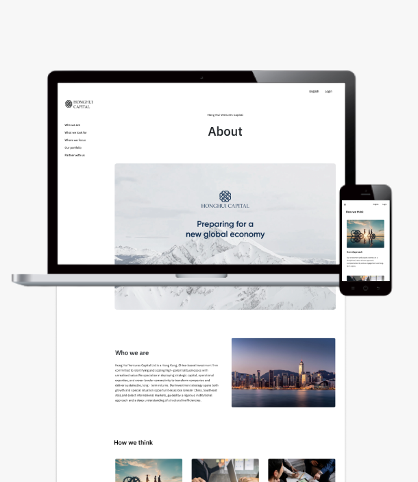 Finance business website design TaiGrow